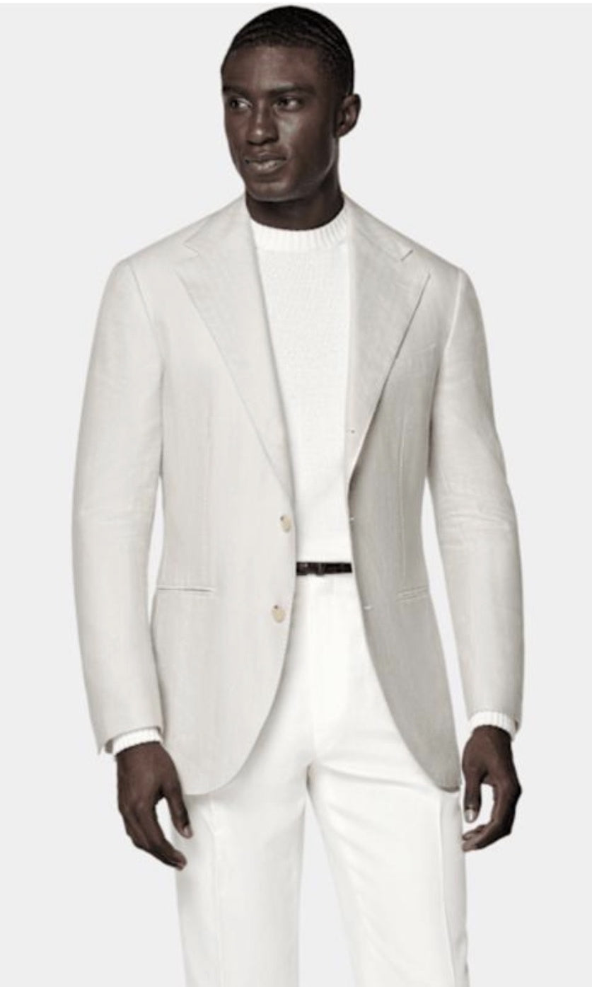 Suitsupply C2072 sand herringbone Relaxed Fit Roma blazer