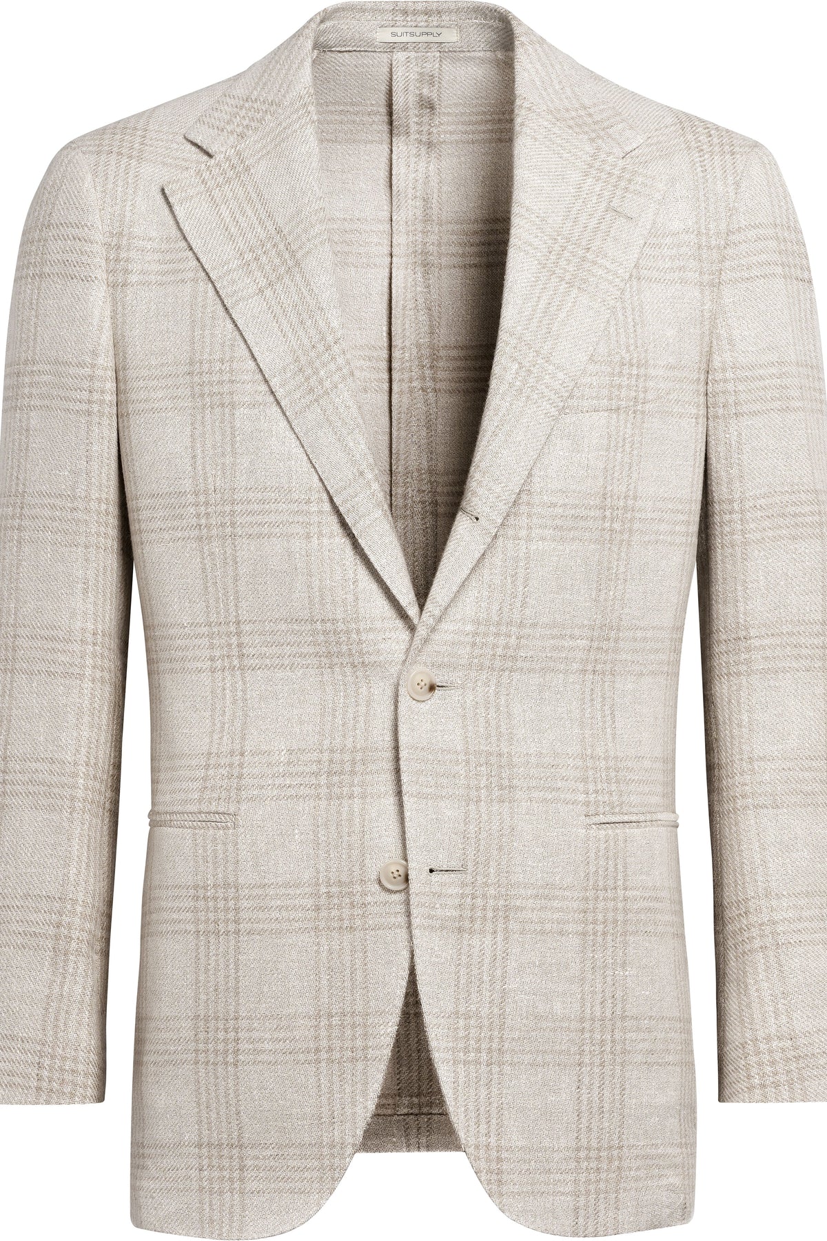 Suitsupply Roma light taupe checked Ferla blazer C2102 front view