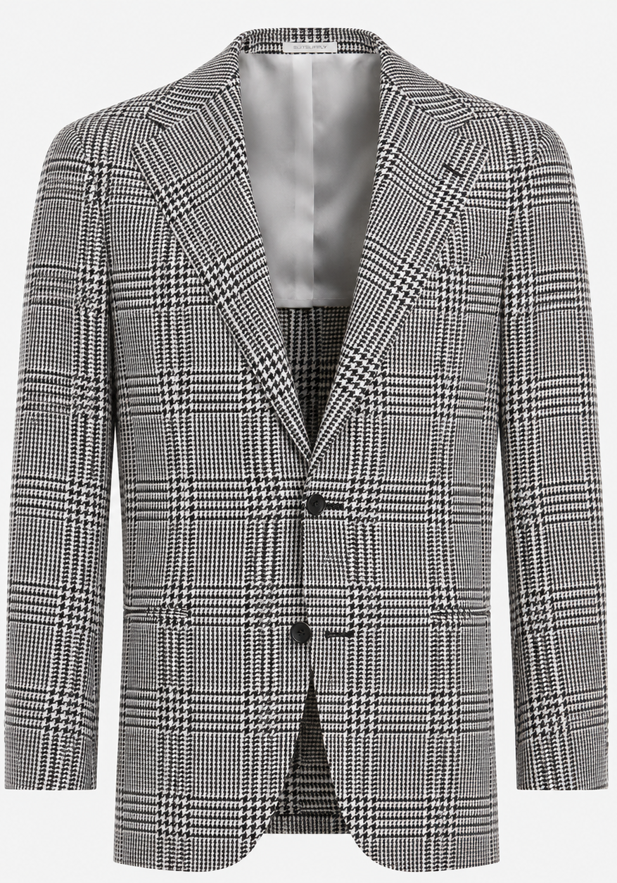 Suitsupply Black Checked Relaxed Fit Roma Blazer C23023