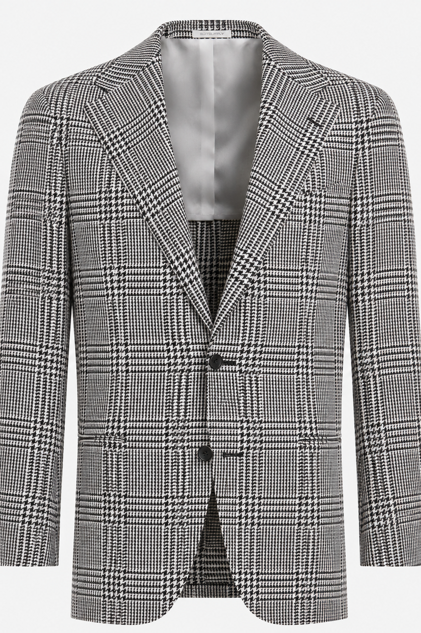Suitsupply Black Checked Relaxed Fit Roma Blazer C23023