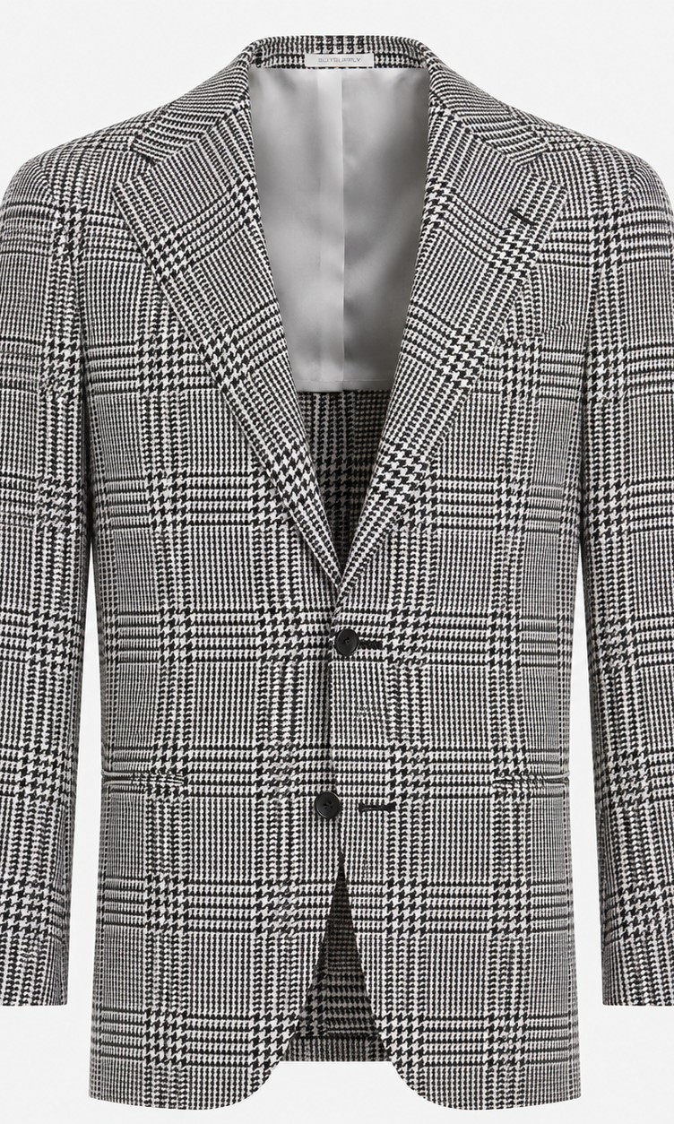 Suitsupply Black Checked Relaxed Fit Roma Blazer C23023
