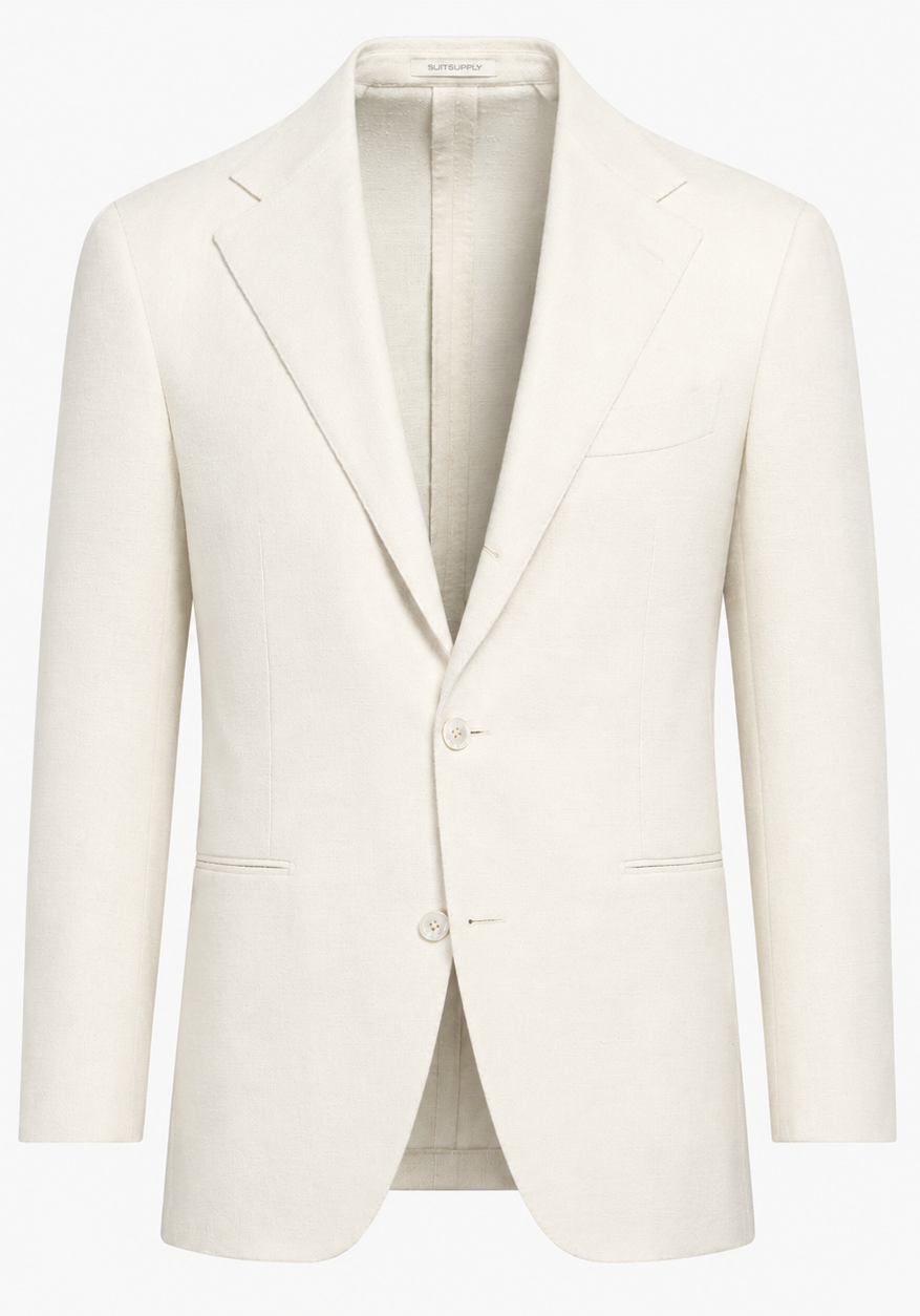 Suitsupply C24209 Off-White Relaxed Fit Roma Blazer