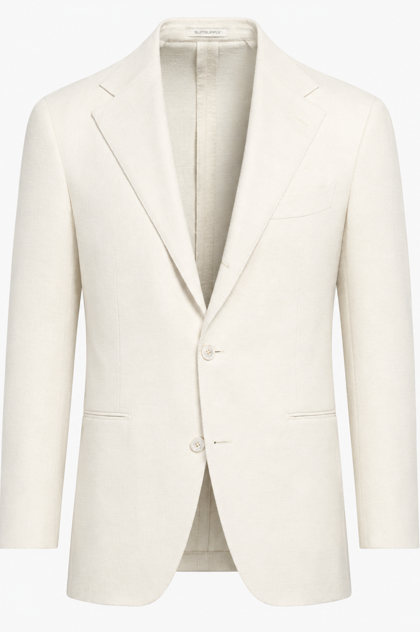 Suitsupply C24209 Off-White Relaxed Fit Roma Blazer
