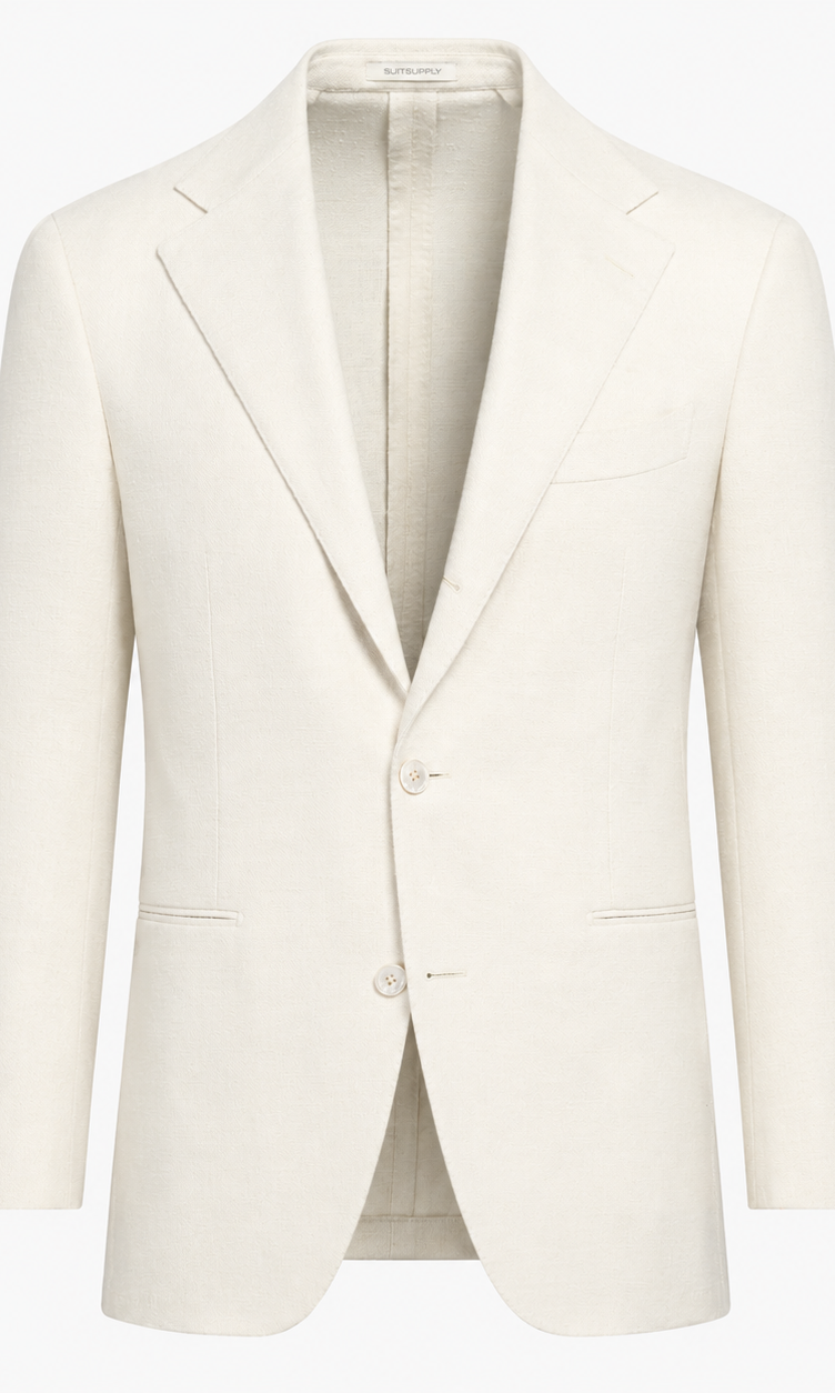 Suitsupply C24209 Off-White Relaxed Fit Roma Blazer