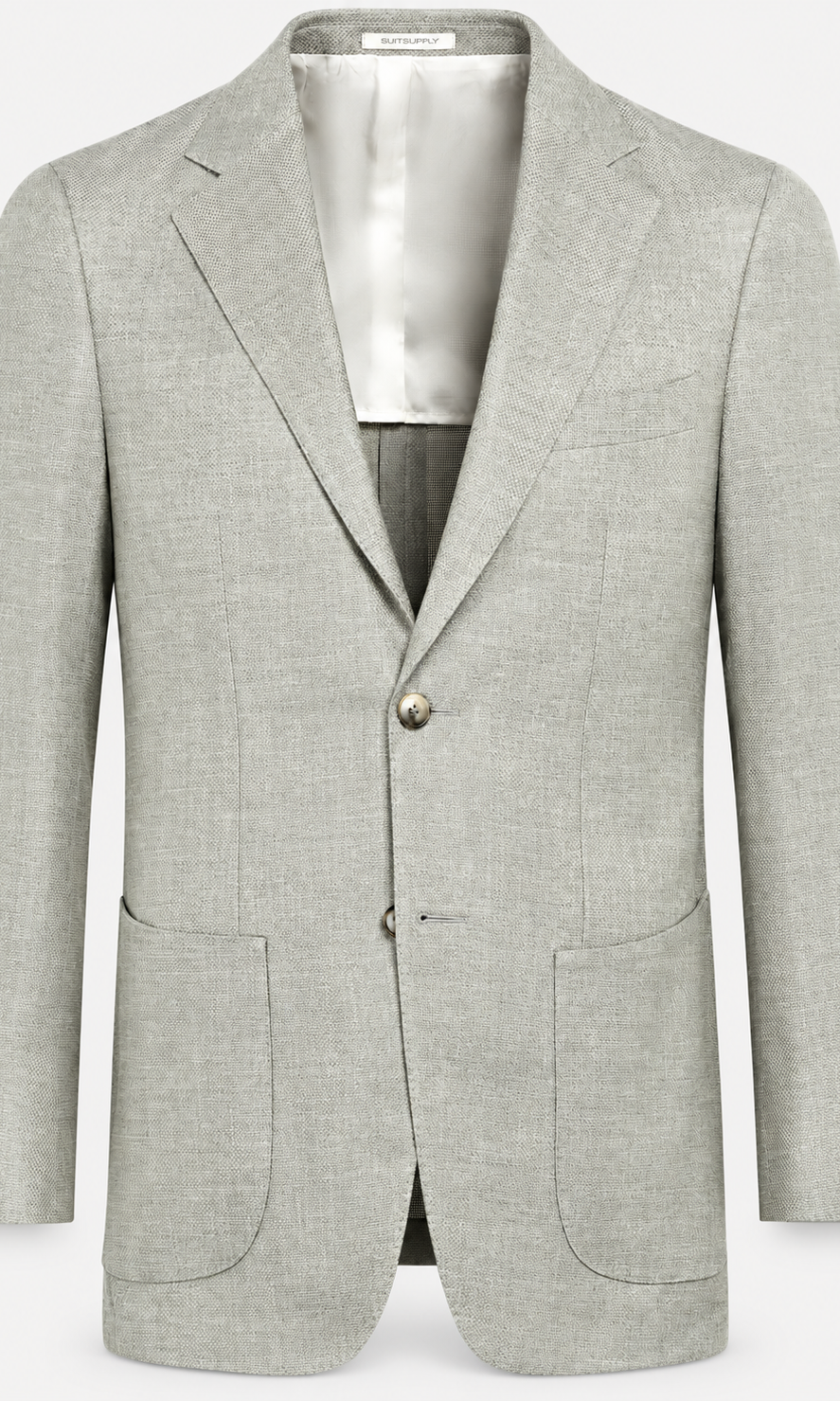 Suitsupply C1815 Havana light green E.Thomas wool silk linen cashmere blazer