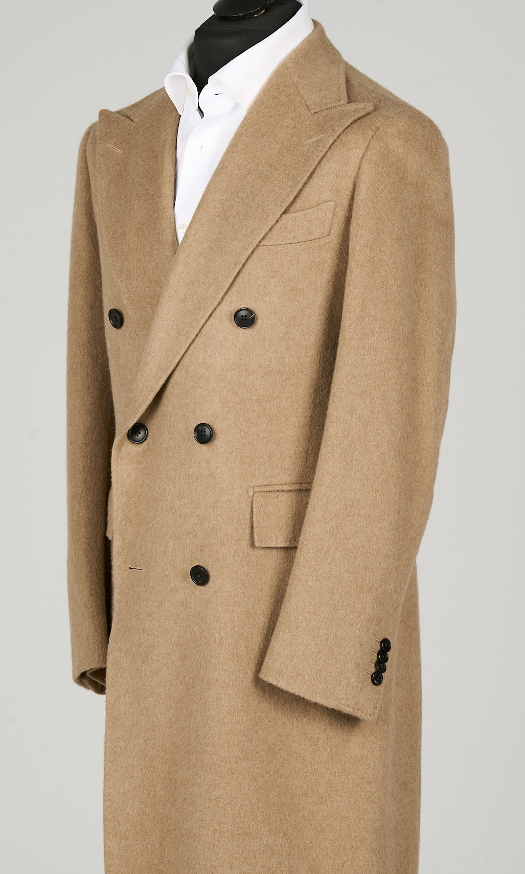 Suitsupply J1014 Mid Brown Belted Pure Camel Overcoat by Rogna