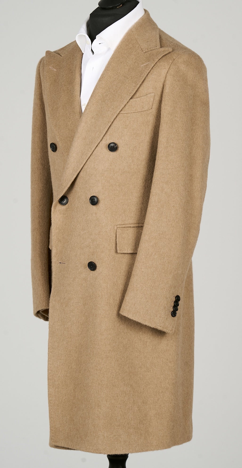 Suitsupply J1014 Mid Brown Belted Pure Camel Overcoat by Rogna