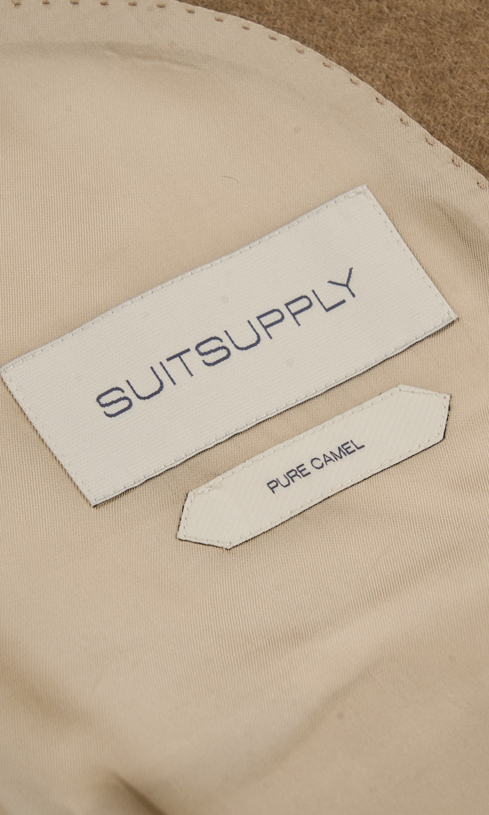Suitsupply J1014 Mid Brown Belted Overcoat - 100% camel hair