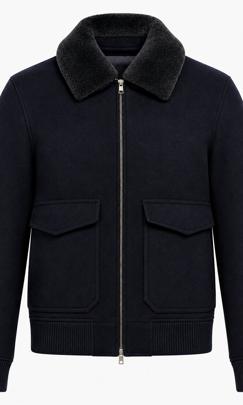 Suitsupply J1935 Navy Bomber Jacket