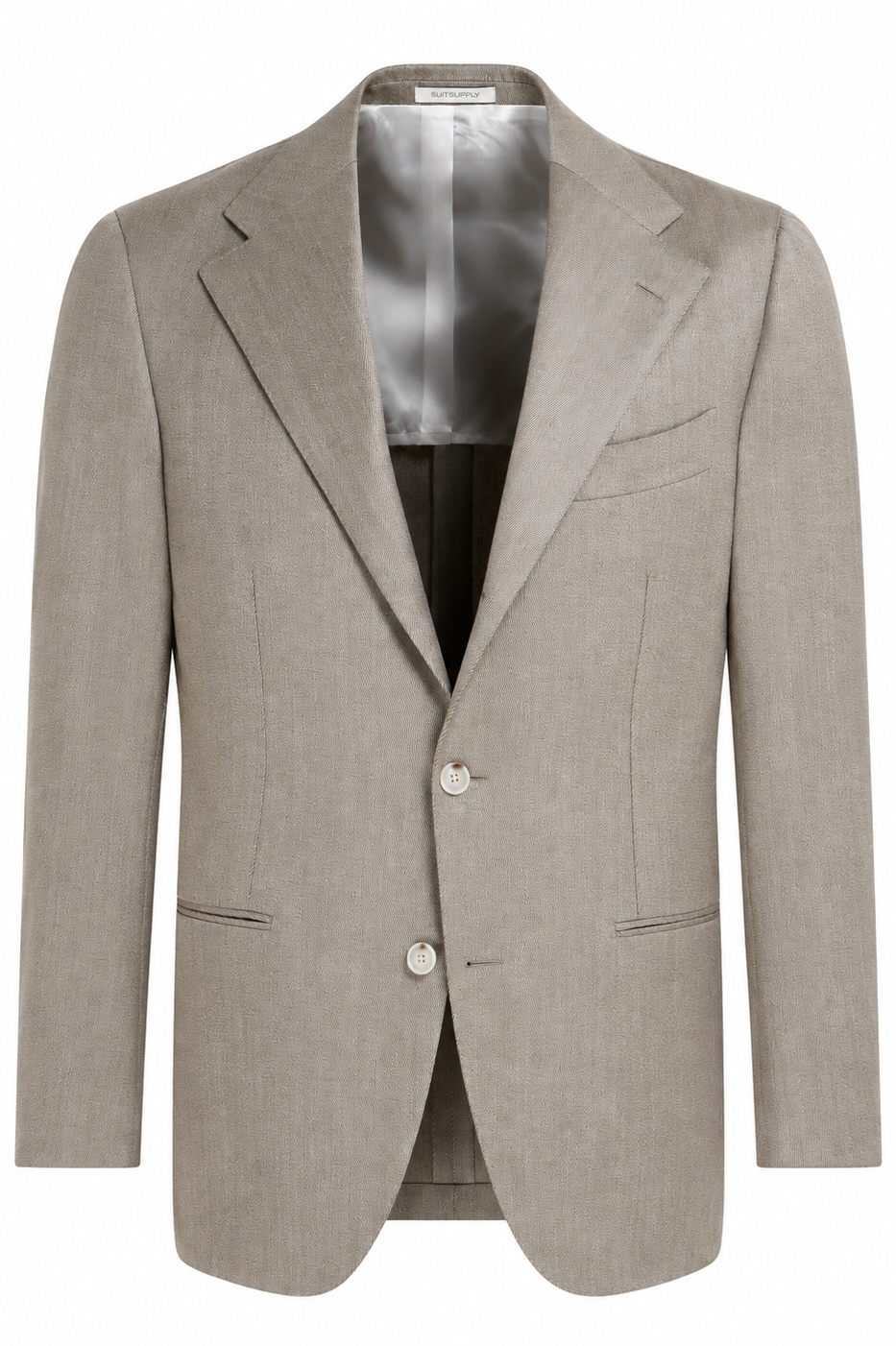 Suitsupply P6739 Mid Brown Relaxed Fit Roma Suit Jacket
