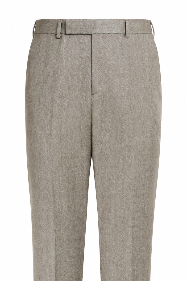 Suitsupply P6739 Mid Brown Relaxed Fit Roma Suit Trousers