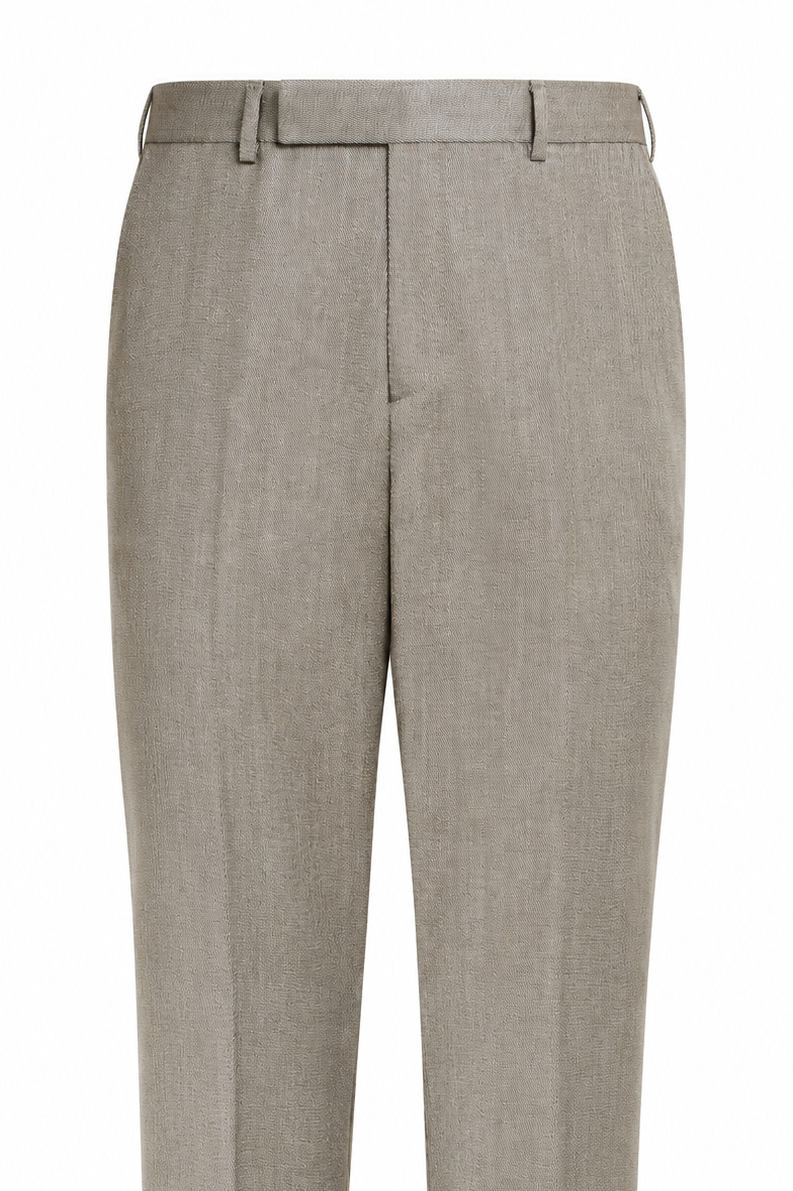 Suitsupply P6739 Mid Brown Relaxed Fit Roma Suit Trousers