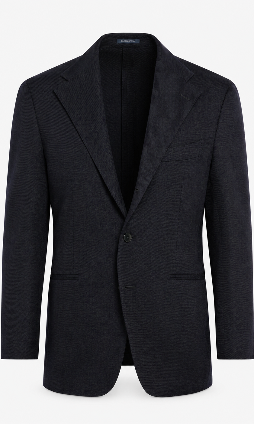 Suitsupply P6901 Roma Navy Wrinkle-Free 4-Ply Wool Suit Jacket