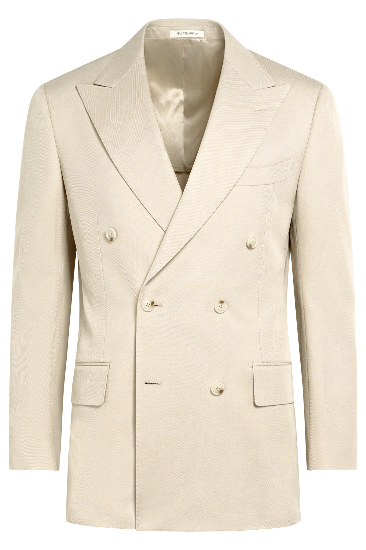 Suitsupply P6915 off-white double-breasted suit jacket