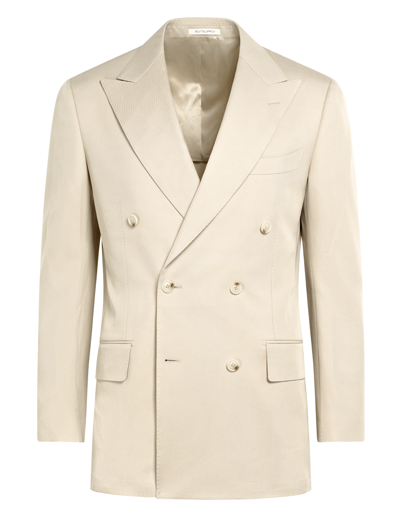 Suitsupply P6915 off-white double-breasted suit jacket