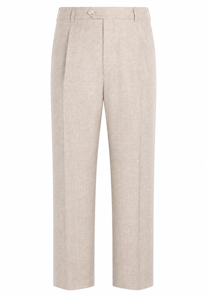 Suitsupply Milano Sand Wool & Cashmere E.Thomas Double-Breasted Suit trousers