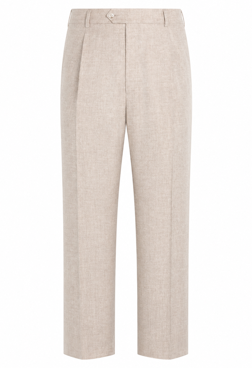 Suitsupply Milano Sand Wool & Cashmere E.Thomas Double-Breasted Suit trousers