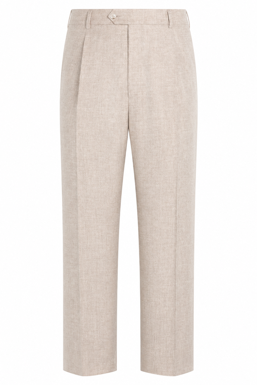 Suitsupply Milano Sand Wool & Cashmere E.Thomas Double-Breasted Suit trousers