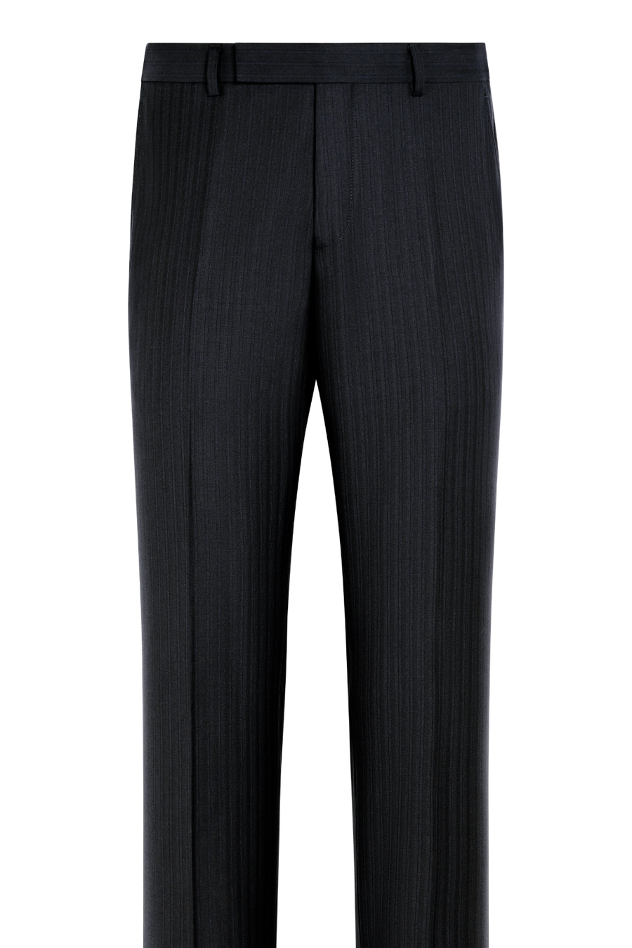 Suitsupply P7035 Navy Striped Tailored Fit Milano Suit Trousers