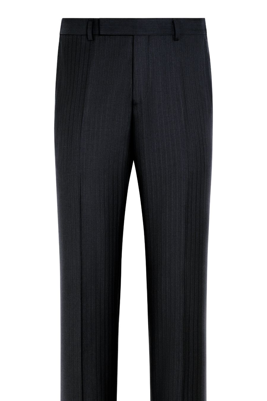 Suitsupply P7035 Navy Striped Tailored Fit Milano Suit Trousers