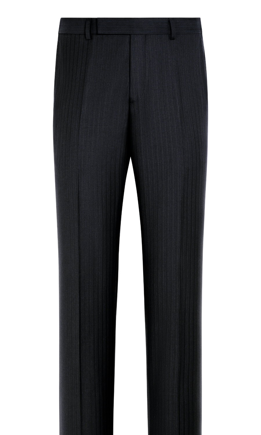 Suitsupply P7035 Navy Striped Tailored Fit Milano Suit Trousers