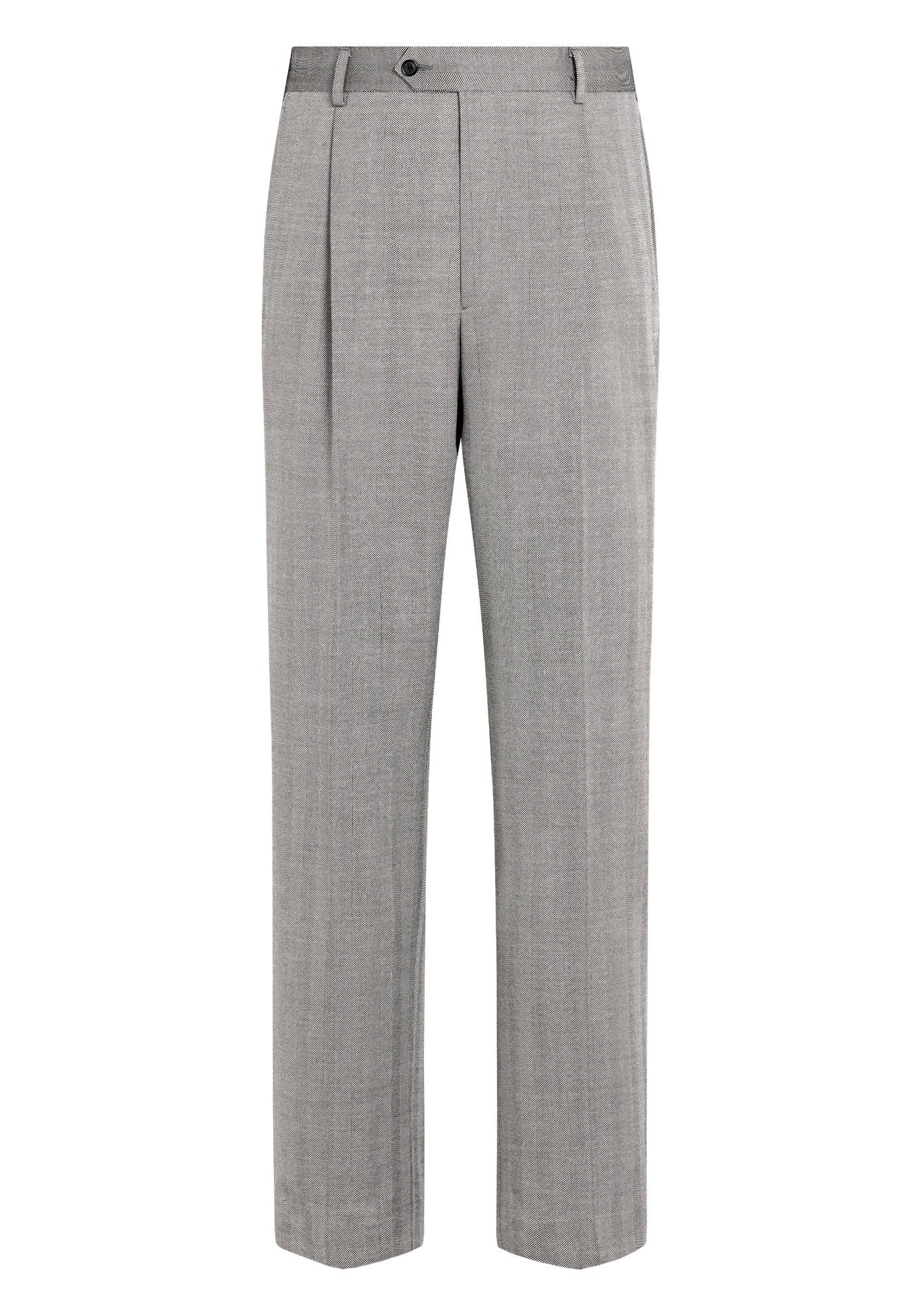 Suitsupply P7049 Grey Herringbone Suit Trousers