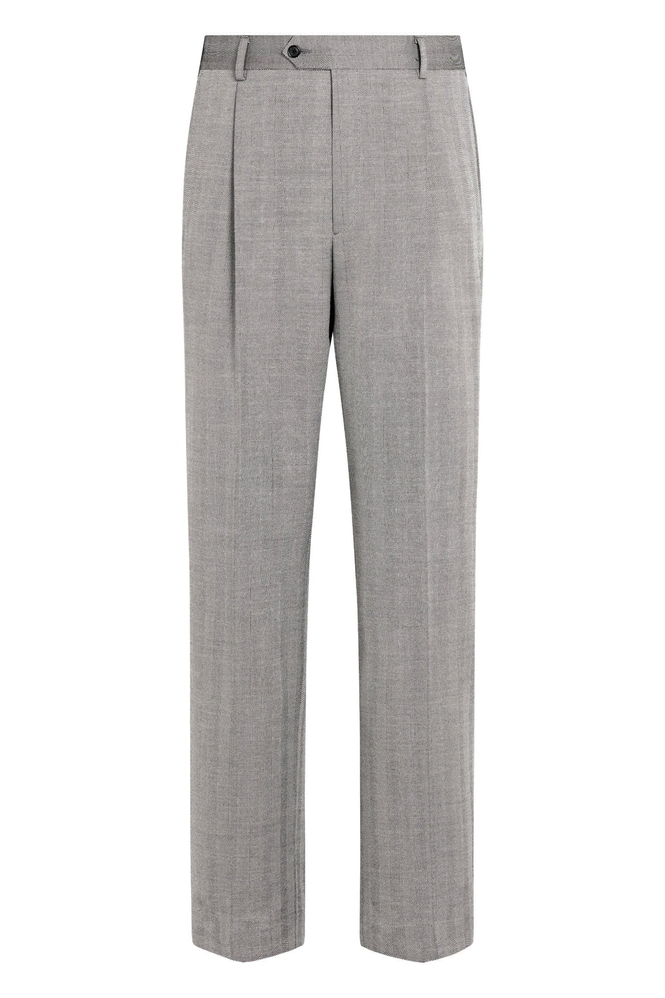 Suitsupply P7049 Grey Herringbone Suit Trousers