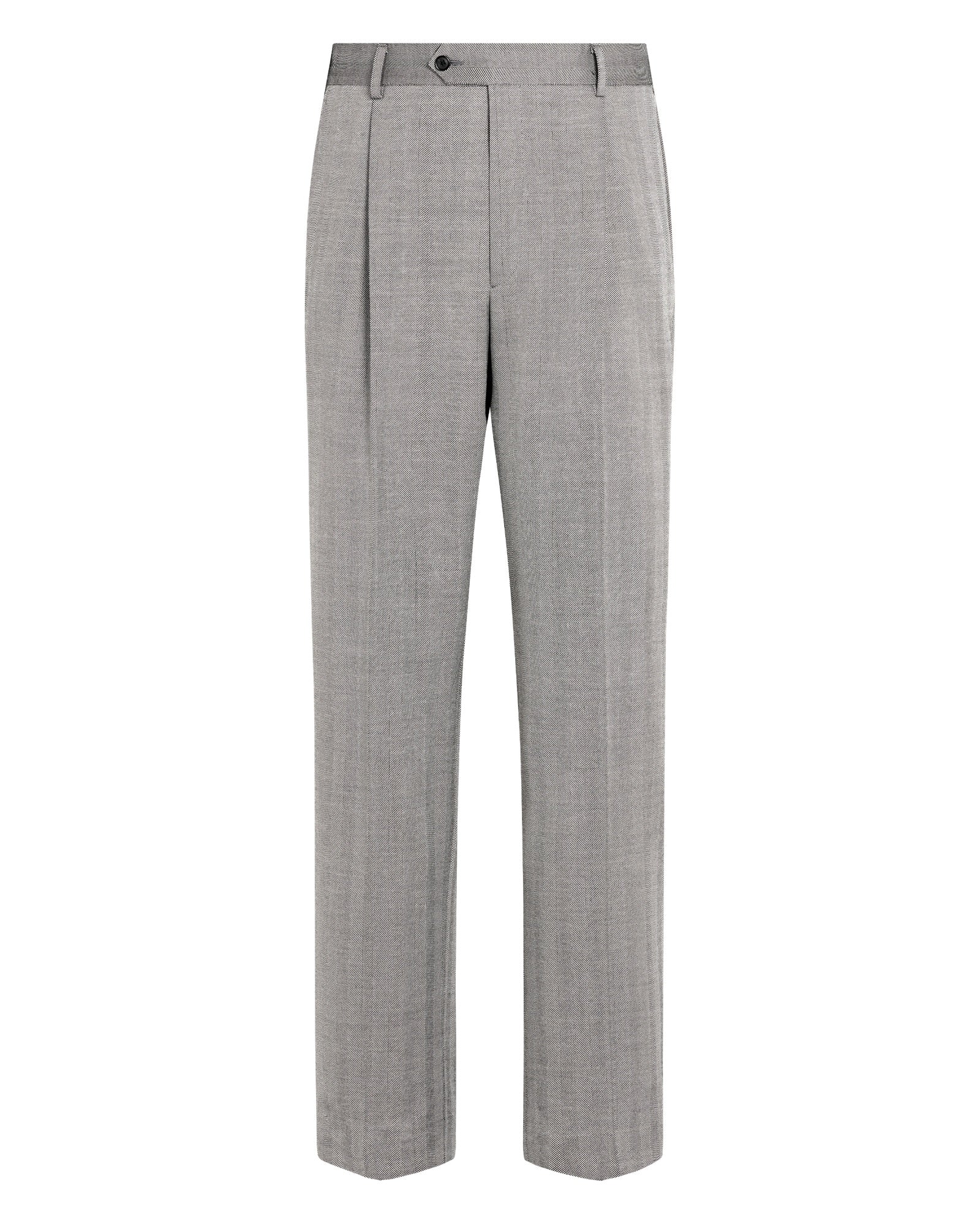 Suitsupply P7049 Grey Herringbone Suit Trousers