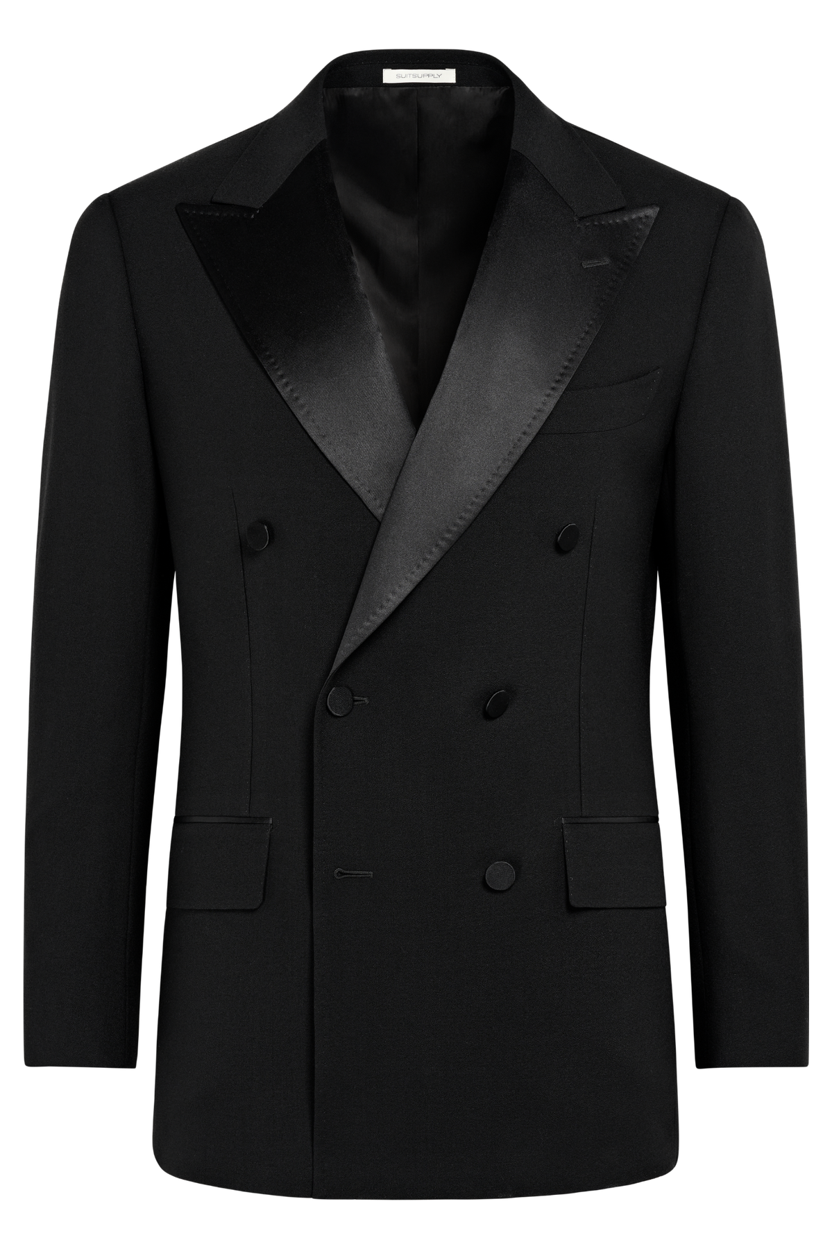 Suitsupply P7141 Black Tailored Fit Milano Tuxedo Jacket