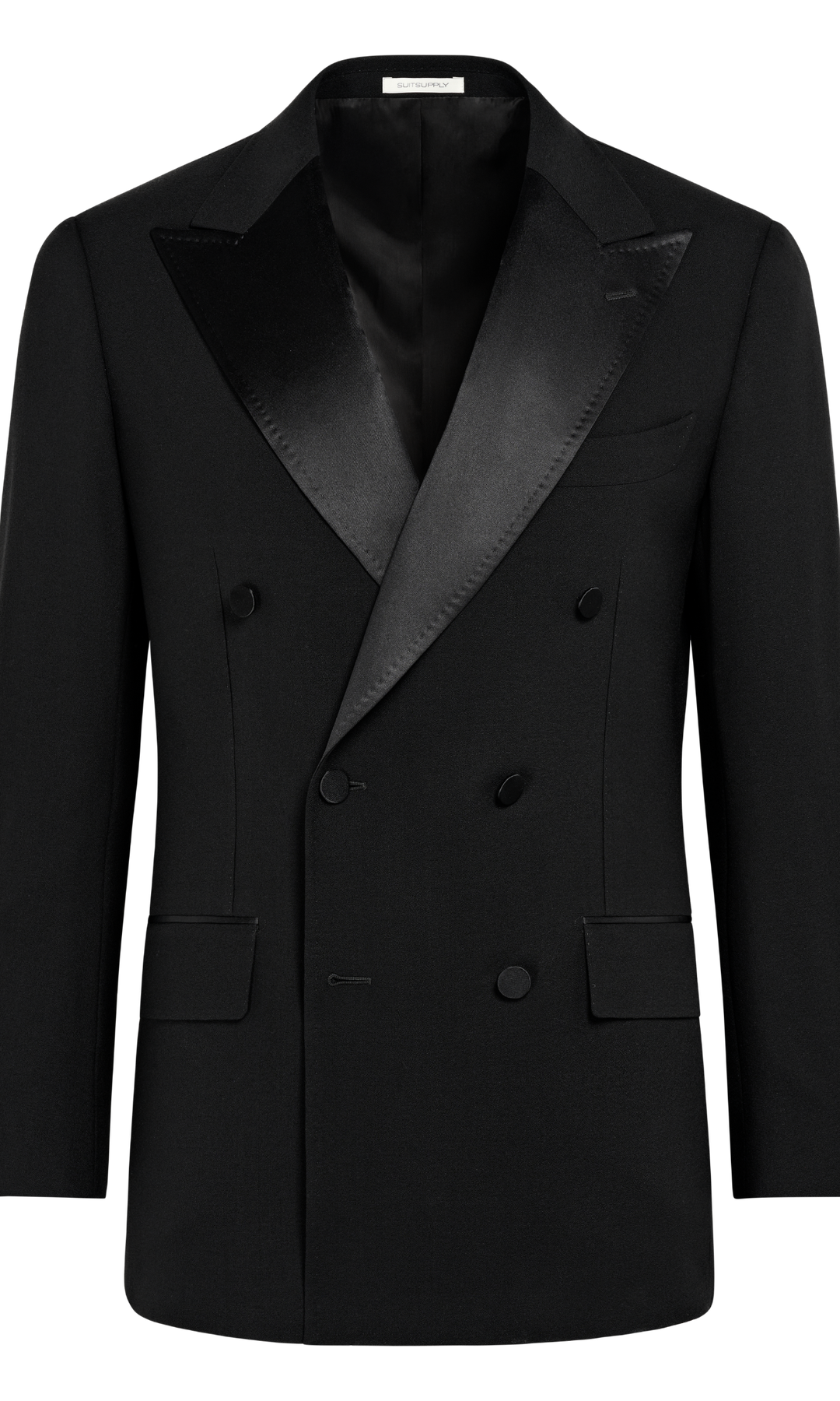 Suitsupply P7141 Black Tailored Fit Milano Tuxedo Jacket