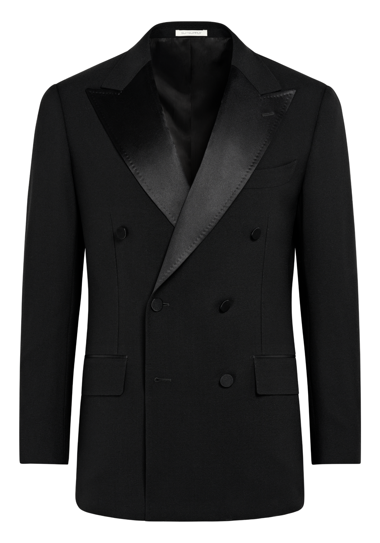 Suitsupply P7141 Black Tailored Fit Milano Tuxedo Jacket