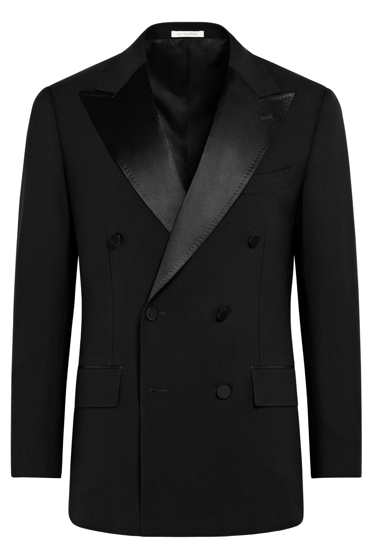 Suitsupply P7141 Black Tailored Fit Milano Tuxedo Jacket