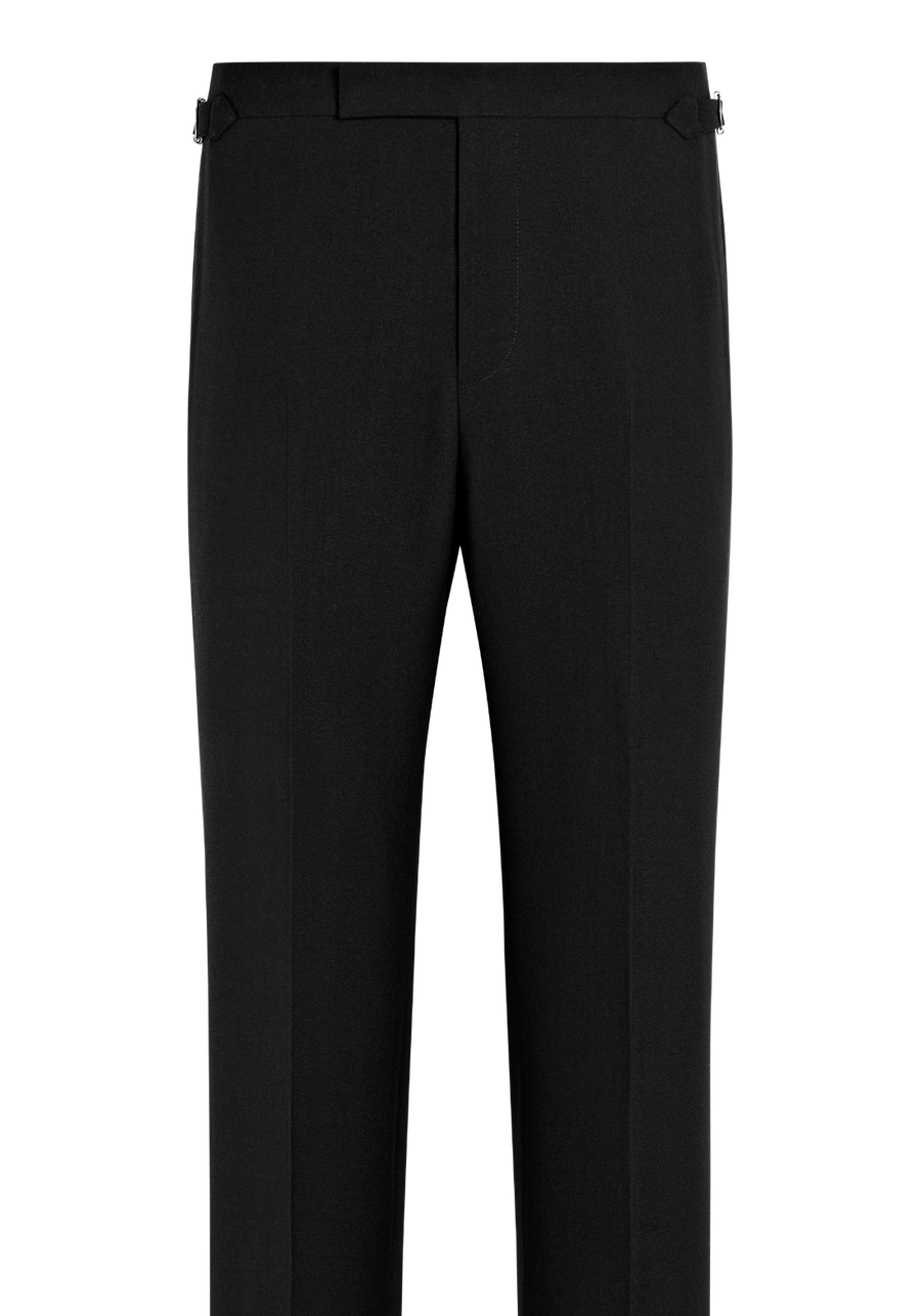 Suitsupply P7141 Black Tailored Fit Milano Tuxedo Trousers