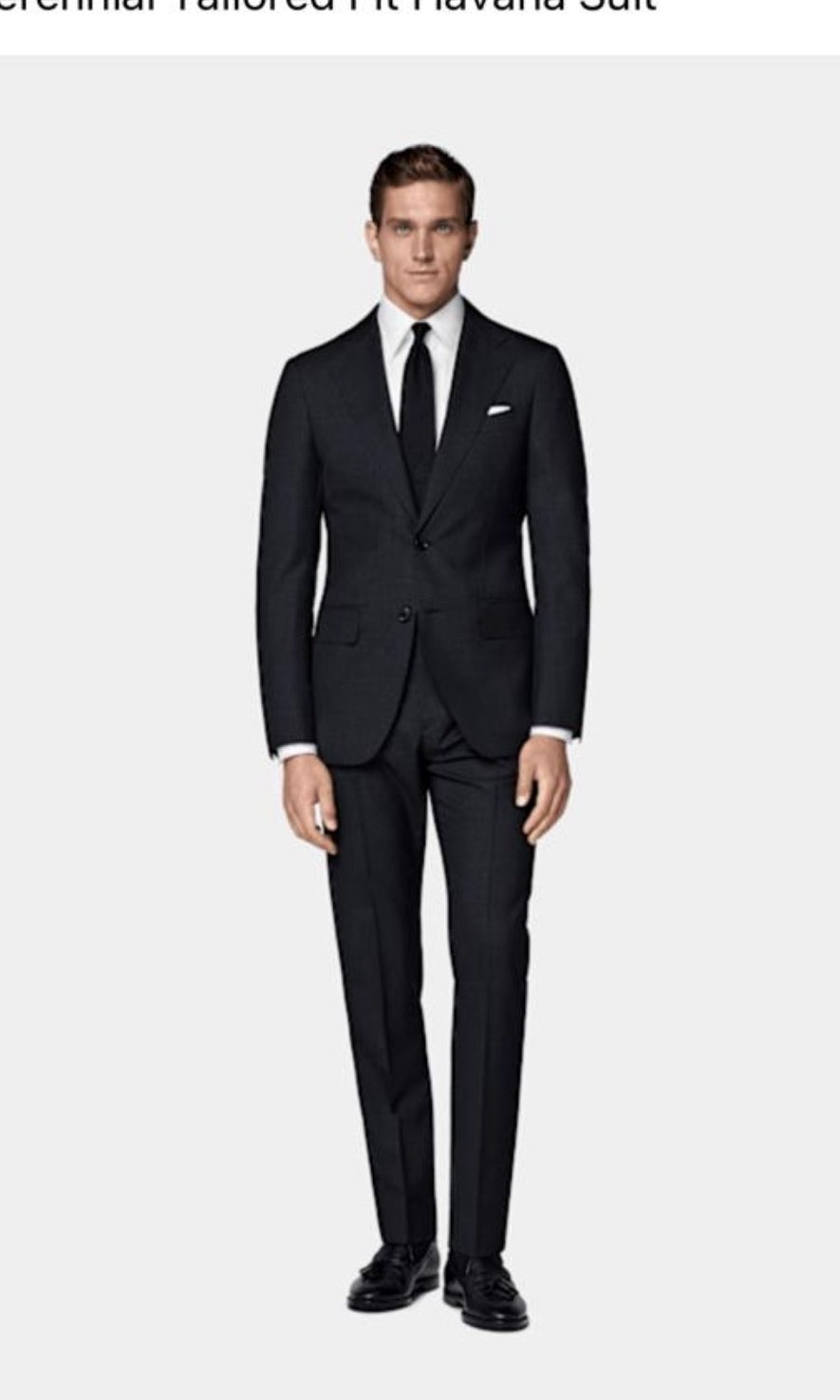 Suitsupply P7167 navy Perennial Havana suit in Vitale Barberis Canonico pure tropical wool