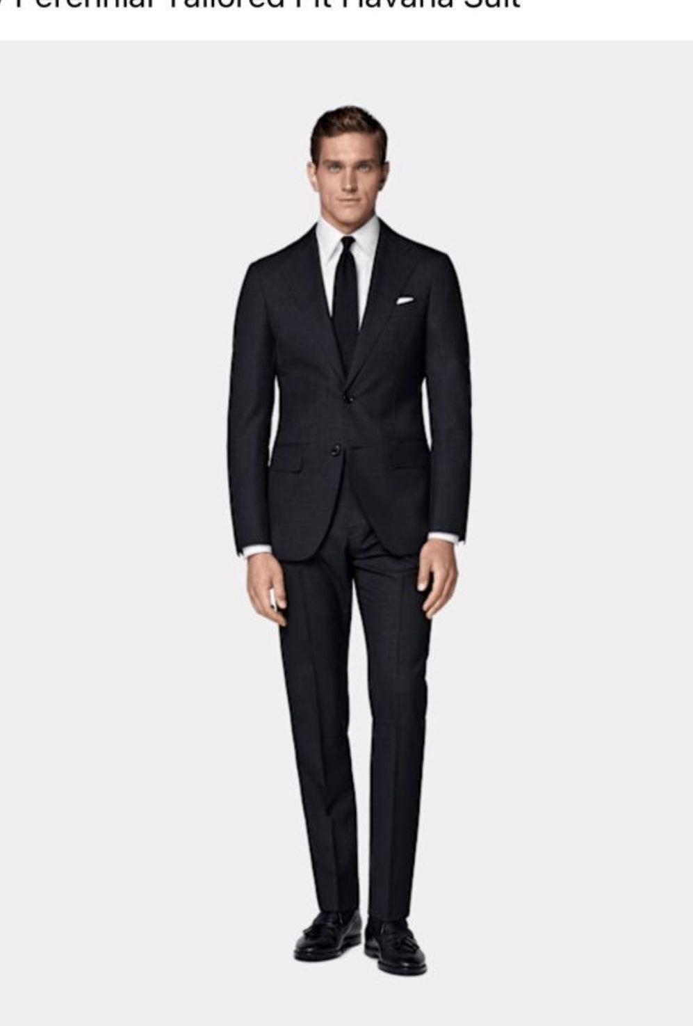 Suitsupply P7167 navy Perennial Havana suit in Vitale Barberis Canonico pure tropical wool