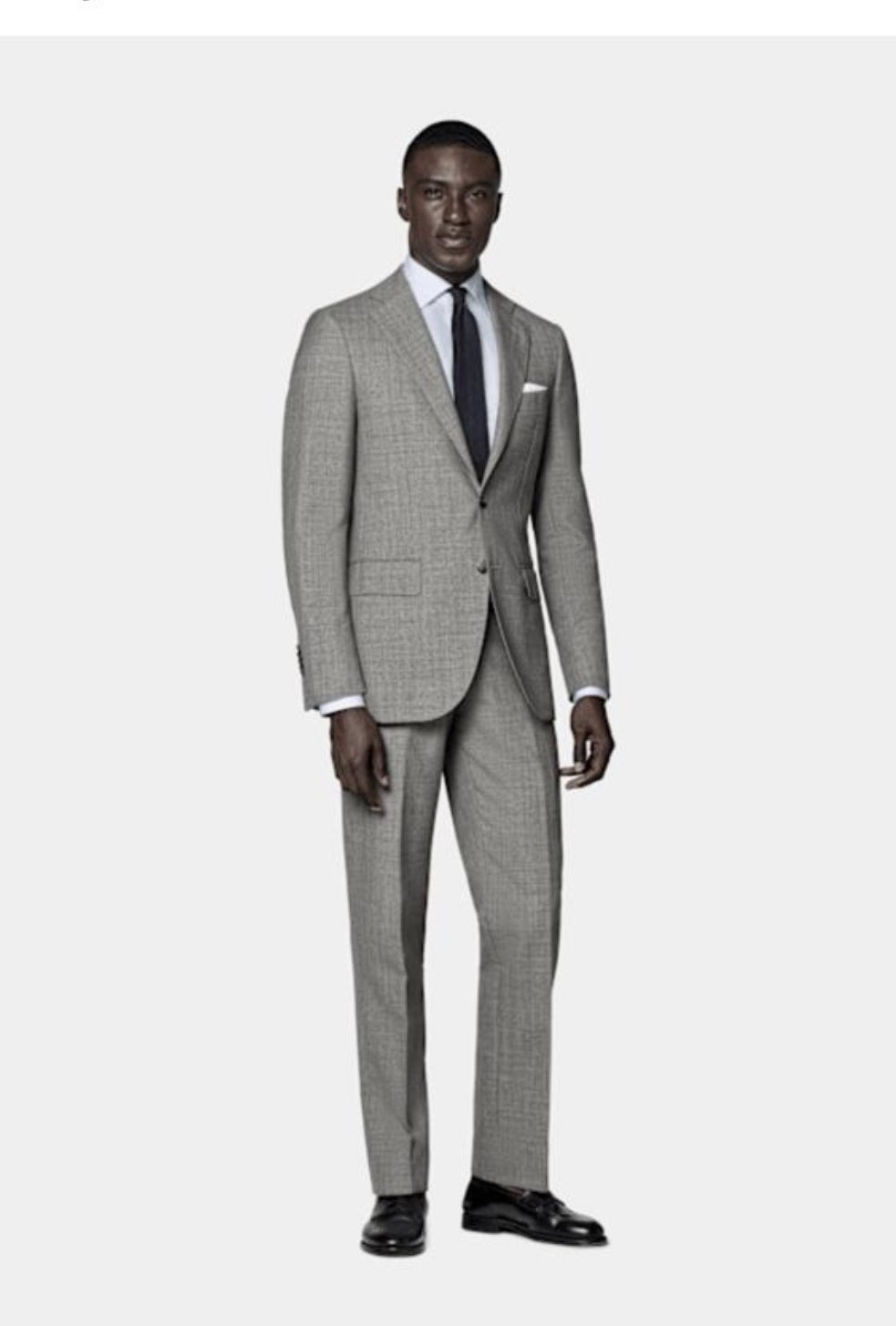 Suitsupply P7293 light grey Perennial Tailored Fit Lazio suit in Vitale Barberis Canonico tropical wool