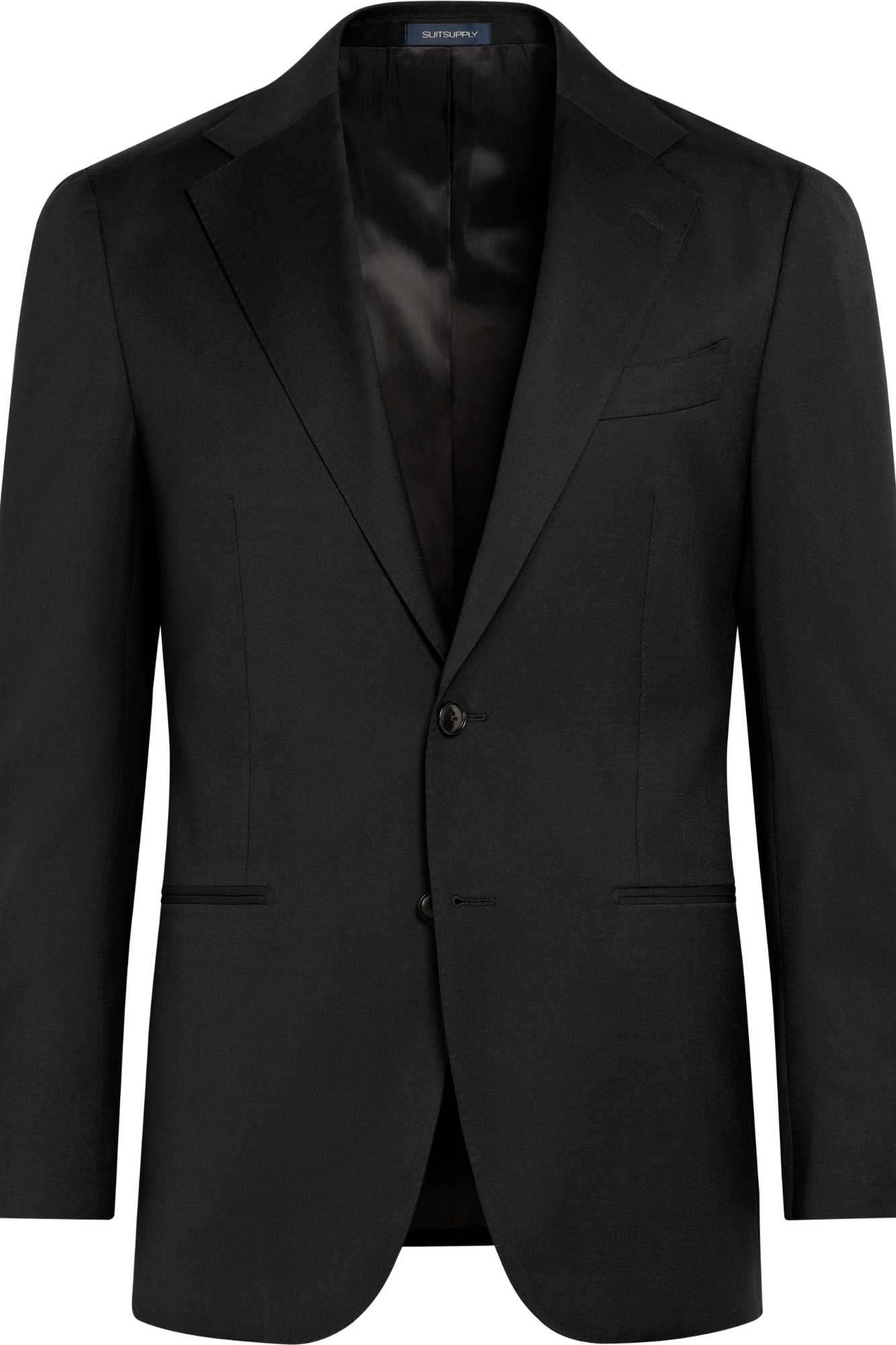 Suitsupply P9365 Black Perennial Tailored Fit Havana Suit Jacket