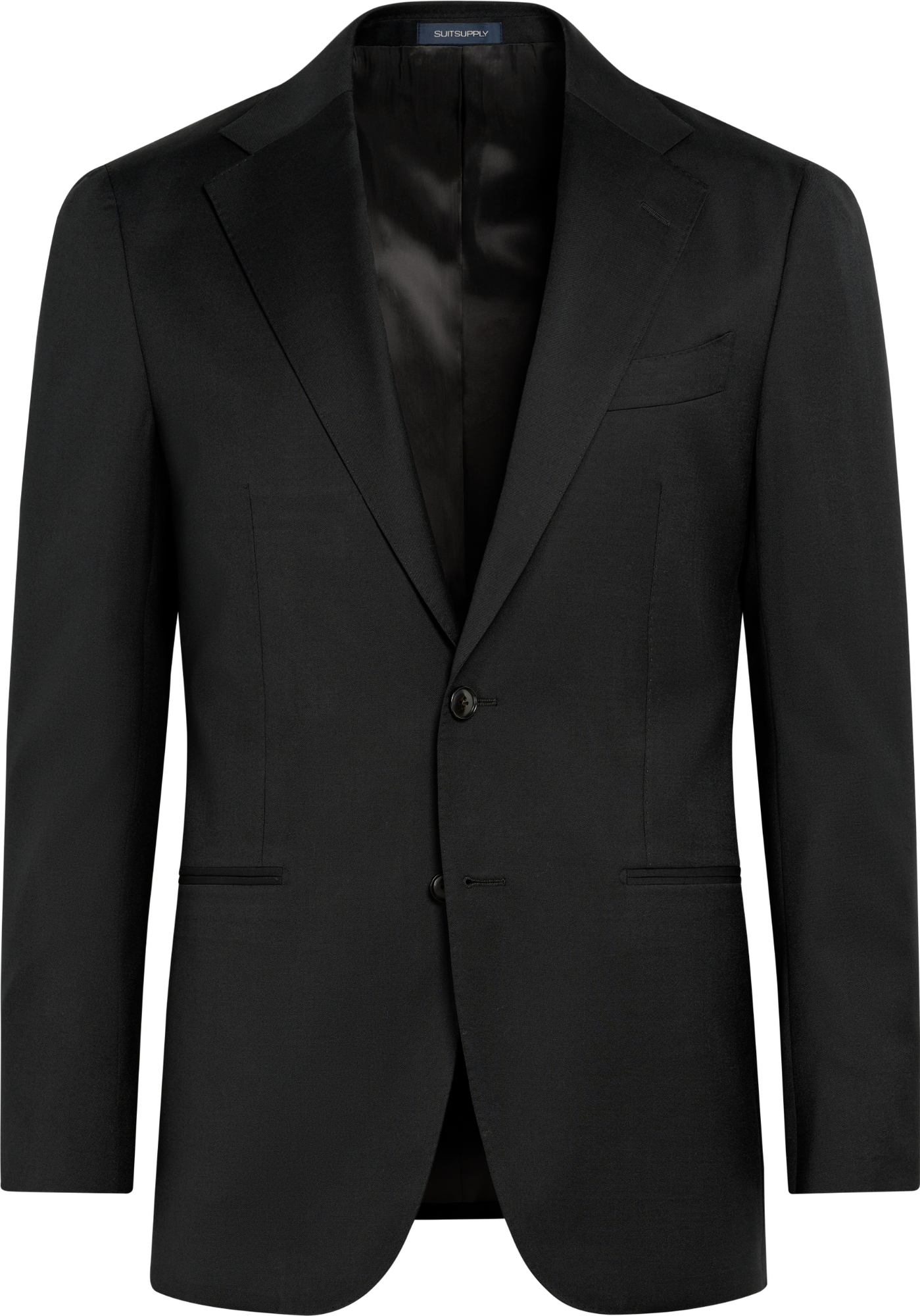 Suitsupply P9365 Black Perennial Tailored Fit Havana Suit Jacket