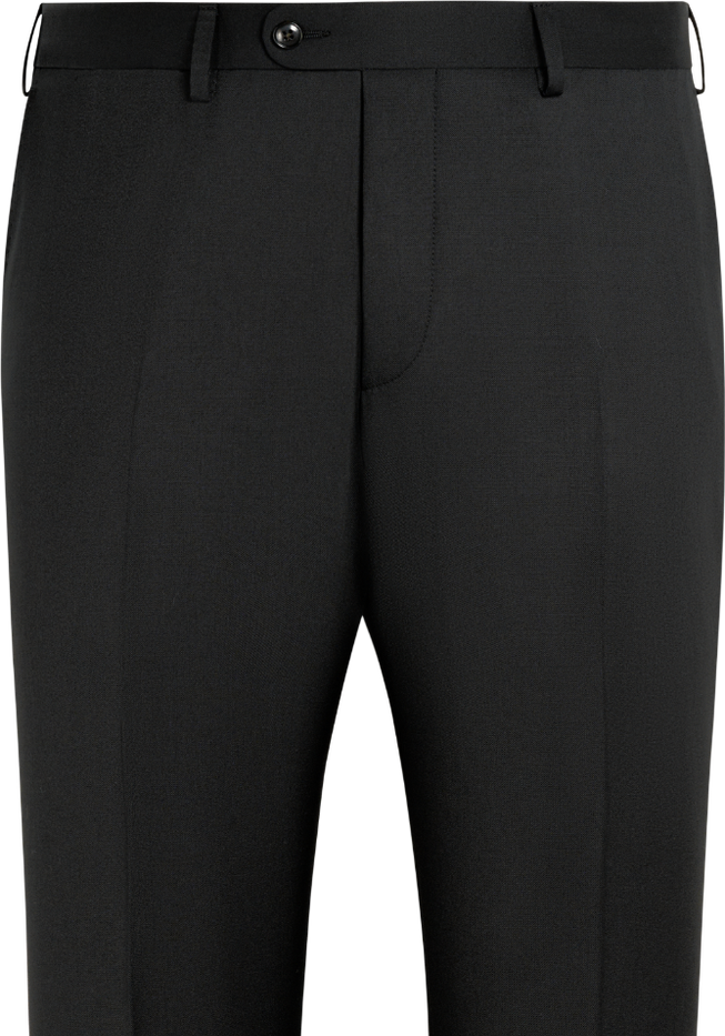Suitsupply P9365 Black Perennial Tailored Fit Havana Suit Trousers