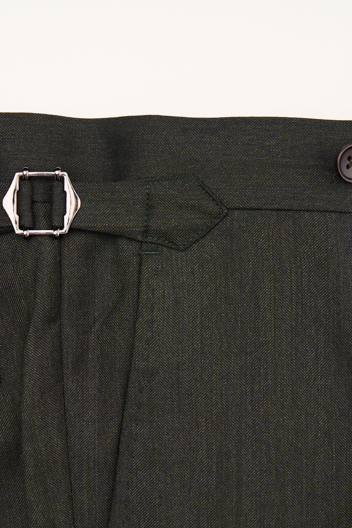 Suitsupply Havana dark green herringbone Drago Super 130s wool suit P6528SR - product photo 7