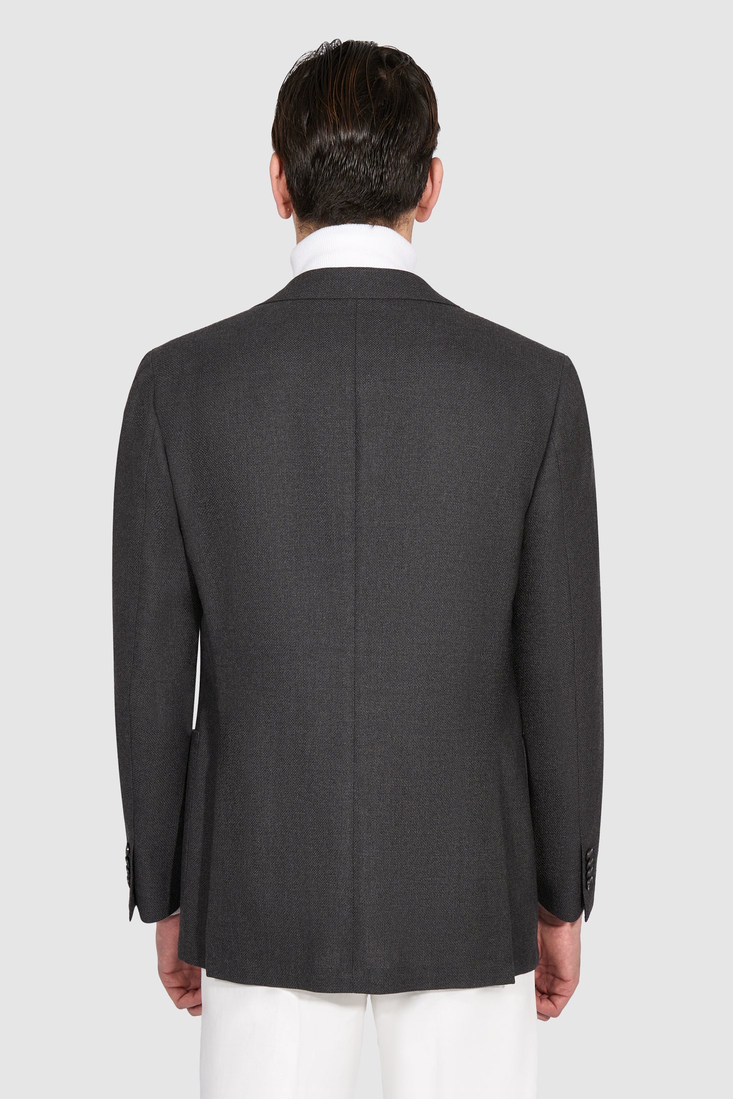 New Suitsupply Havana Gray Pure Wool Half Lined Blazer