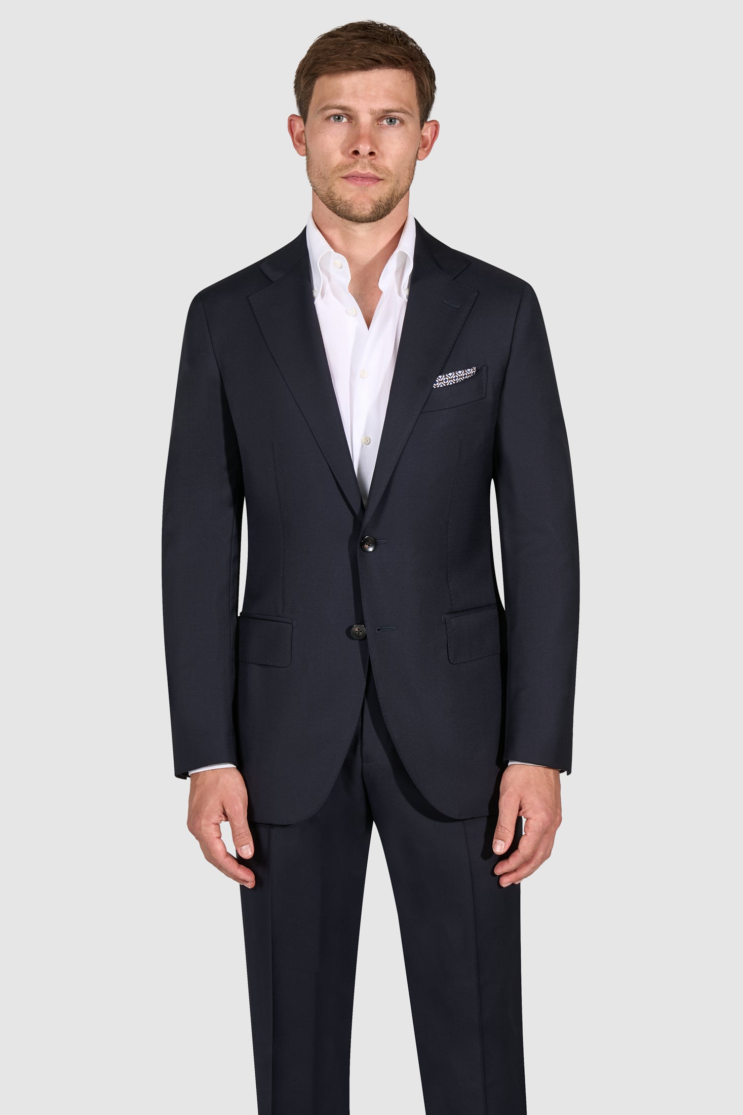 New Suitsupply Lazio Navy Blue Pure Wool Super 110s All Season