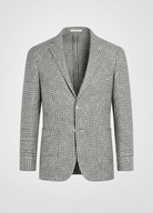 Suitsupply C23022 mid grey houndstooth Havana blazer in Ferla fabric