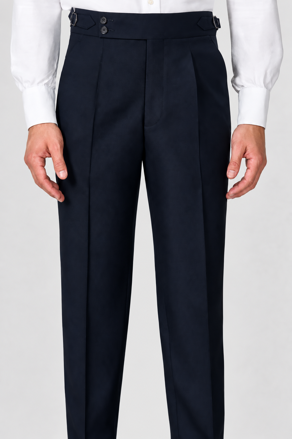 SUITREVIEW Elmhurst navy wool suit, jacket and trouser details