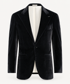 Suitsupply C6751 Lazio black Pontoglio stretch cotton velvet dinner jacket