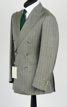 Suitsupply Havana P6621 mid-green striped jacket and matching trousers