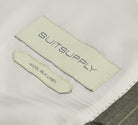 Suitsupply P6621 mid-green stripe Havana suit with Fellini trousers