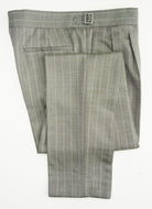 Suitsupply P6621 Havana green stripe suit with Fellini half-Gurkha trousers