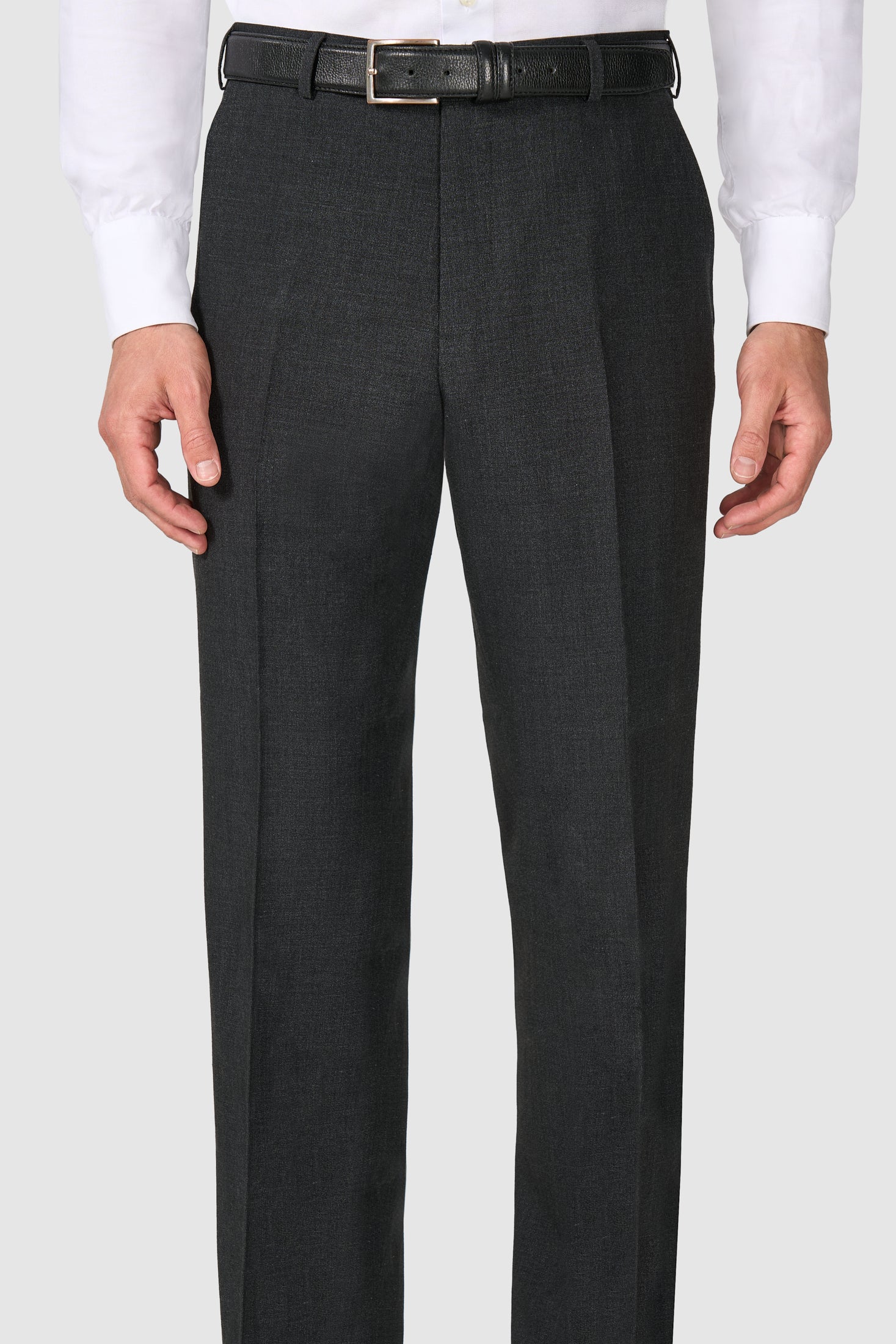 Suitsupply Havana Dark Gray Wool, Silk, Linen DB Suit - All Sizes