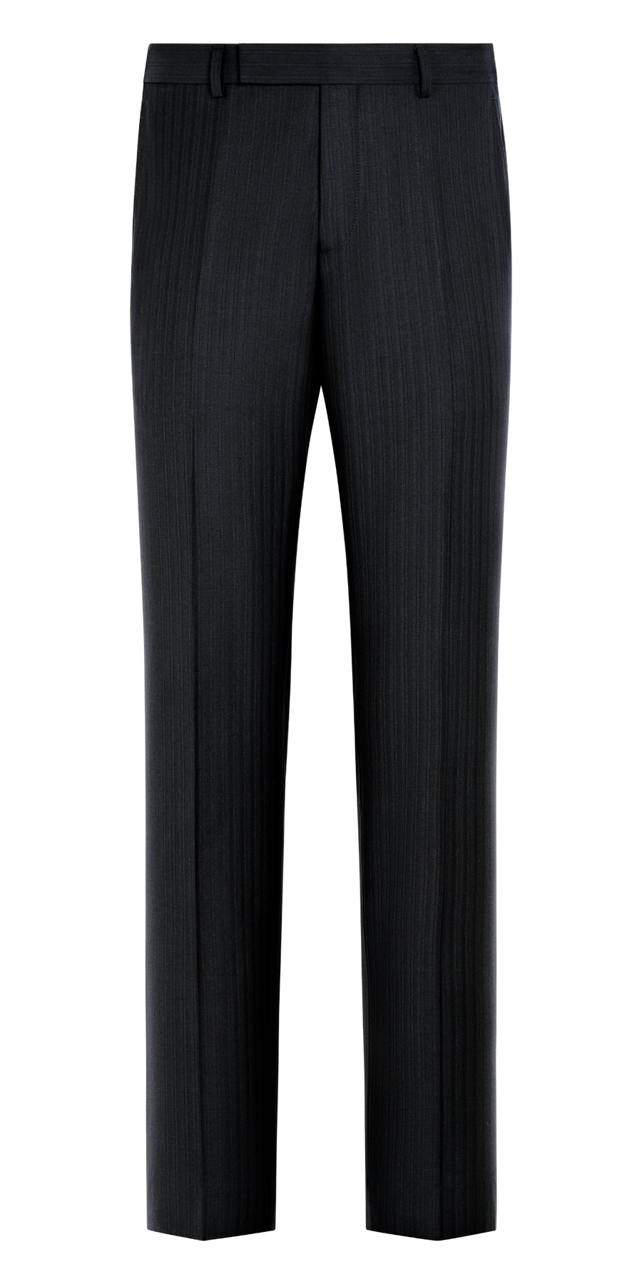 Suitsupply P7035 Navy Striped Tailored Fit Milano Suit Trousers